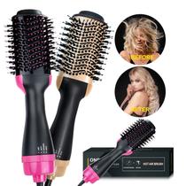 Escova Secadora Alisadora Cabelo Curto Cacheado Feminino 1500w Escova Secadora Alisadora Cabelo Curto Cacheado Feminino 1500w