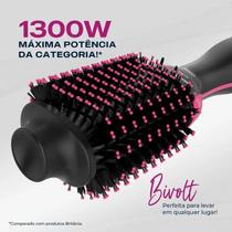 Escova Secadora Britânia 4 Em 1 1300w Preto e Rosa Bivolt Escova Secadora Britânia 4 Em 1 1300w Preto e Rosa Bivolt