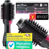 Escova Secadora Britânia Cerâmica 1200W com Íons - 2 Velocidades Soft BEC02