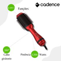 Escova Secadora Cadence Diva Revestimento Cerâmico Vermelha - ESC704 - 110v