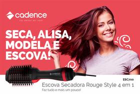 Escova Secadora Cadence Rouge Style 4 Em 1 - 220Volts