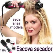 Escova Secadora Chapinha Prancha Alisadora 1200w Cabelo Liso NV