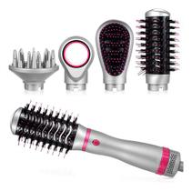 Escova Secadora De Cabelo 4 Em 1 Versátil e Prática Secadora Multifuncional Alisamento e Ondulação 110v