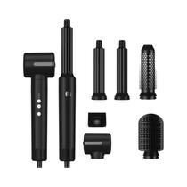 Escova Secadora De Cabelo 7 Em 1, Ferramenta De Estilo Com Ar Quente, Curling E Alisamento, Escova Secadora De Cabelo 7 Em 1, Ferramenta De Estilo Com Ar Quente, Curling E Alisamento,