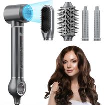 Escova Secadora de Cabelo Quico 5 em 1 - 110.000 RPM - 500ml - Iônica