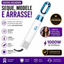 Escova Secadora Modeladora 5 em 1 Seca Alisa Modela e Dá Volume Cor: Branco Escova Secadora Modeladora 5 em 1 Seca Alisa Modela e Dá Volume Cor: Branco