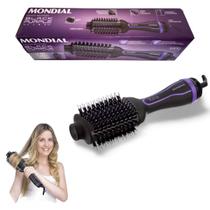 Escova Secadora Mondial Black Purple Line Es-08 3 Em 1 1200w Preto/roxo - 110V