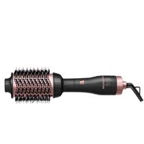 Escova Secadora Mondial ES-14 revestida Óleo de Argan 3 em 1 Original 1300w Black Rose 110v