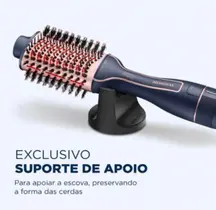 Escova Secadora Mondial ES01 Infrared Bivolt Super Potente 1200W Seca Alisa Modela Brilho Intenso Com Revestimento Ceramica