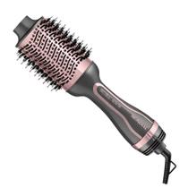 Escova Secadora Mondial Grey Rose Keratin com Cerdas Mistas, Cabo Giratório e 3 Temperaturas 1200W Bivolt Cinza/Rosa ES-11