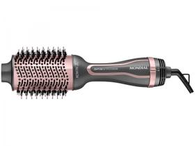 Escova Secadora Mondial Grey Rose Keratin com Cerdas Mistas, Cabo Giratório e 3 Temperaturas 1200W Bivolt Cinza/Rosa ES-11