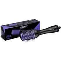 Escova Secadora Oval Taiff Easy Preta E Lilás - 110V