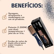 Escova Secadora Taiff Gloss Azul 1200w Bivolt