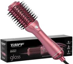 Escova Secadora Taiff Gloss Rose 1200W, 3 Níveis de Velocidade e Temperatura 180ºc Bivolt