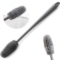 Escova Silicone Limpeza Garrafa Copo Jarra Mamadeira Taça