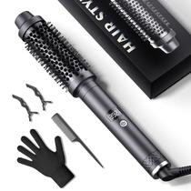 Escova térmica DAILYLIFE para Blowout Look, preta aquecida de 1,5 polegadas