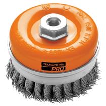 Escova Tipo Copa Arame Entrançado 4'' Tramontina Pro Tramontina