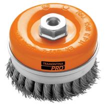 Escova Tipo Copa Tramontina 45004104 Arame Entrançado 4 Polegadas
