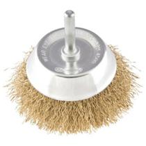 Escova Tipo Copo 3"" Ondulada com Haste 1/4"" - 63.25.003.000 - VONDER