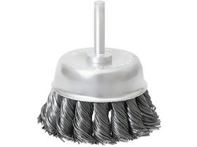 Escova tipo copo aco carbono haste 6mm 65mm torcido 1pc mtx Escova tipo copo aco carbono haste 6mm 65mm torcido 1pc mtx