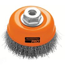 Escova Tipo Copo Arame Ondulado 2.1/2'' Tramontina PRO