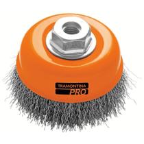 Escova Tipo Copo Arame Ondulado 4'' Tramontina Pro Tramontina