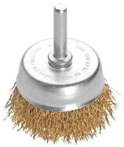 Escova Tipo Copo Arame Ondulado com Haste 2x1/4'' Tramontina PRO Escova Tipo Copo Arame Ondulado com Haste 2x1/4'' Tramontina PRO