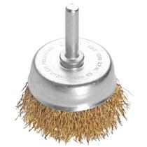 Escova Tipo Copo Arame Ondulado Com Haste 3x1/4'' Tramontina Pro Tramontina