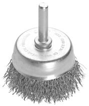 Escova Tipo Copo Arame Ondulado com Haste 3x1/4'' Tramontina PRO