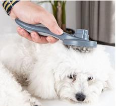 Escova Tira Pelos Gatos Cachorros Pet Multiuso Massagem