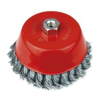 Escova trancada tipo copo 4" c/ rosca m14 ac rocast 319,0022