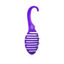 Escova úmida Shower Detangler Purple Glitter