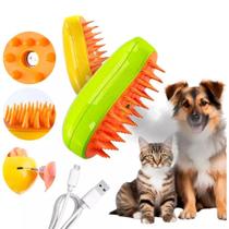 Escova Vapor Tira Pelo Pet Recarregável Usb Cão Gato Escova Vapor Tira Pelo Pet Recarregável Usb Cão Gato