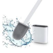 Escova Vaso Sanitário De Silicone C Base Para Banheiro - eletroemoda