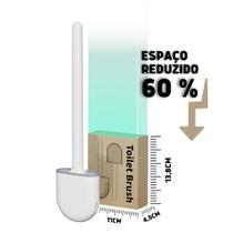 Escova Vaso Sanitário De Silicone Kit C/2 Base P/ Banheiro