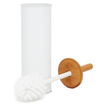 Escova Vaso Sanitário Suporte Tampa Bambu Banheiro Wincy