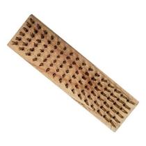 Escovas de aço latonado s/cabo 6 fileiras compel