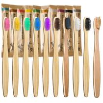 Escovas De Dente De Bambu Com Cerdas Macias, Pacote Com 10, Para Homens E Mulheres, Escovas De Dente Escovas De Dente De Bambu Com Cerdas Macias, Pacote Com 10, Para Homens E Mulheres, Escovas De Dente