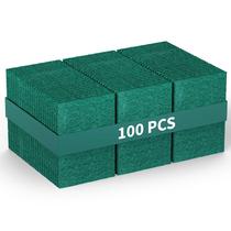 Escovas de limpeza Bay State Importers verdes 7,6 x 10,2 cm, pacote com 100 Escovas de limpeza Bay State Importers verdes 7,6 x 10,2 cm, pacote com 100