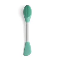 Escovas de silicone LASSKY Escova de máscara facial de dupla extremidade roxa+rosa