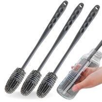 Escovas de Silicone para Lavar Mamadeira, Garrafa e Copos 3 unidades