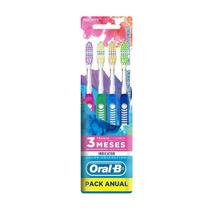 Escovas Dentais Oral-B Indicator Color Collection com 4 Unidades
