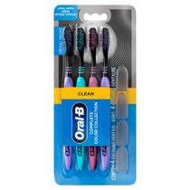 Escovas Dental Oral B Clean Complete Color Collection Média 4 Unidades Escovas Dental Oral B Clean Complete Color Collection Média 4 Unidades