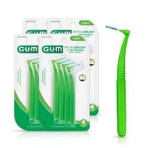 Escovas interdentais GUM Proxabrush Go-Betweens Angled Soft 4Ct