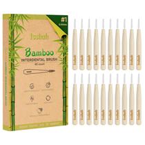 Escovas interdentais Isshah Biodegradáveis com alça de bambu de 40 quilates Escovas interdentais Isshah Biodegradáveis com alça de bambu de 40 quilates