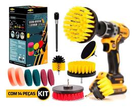 Escovas Lavar Sofas,Tecidos,Couros 14 Pçs Uso Parafusadeira