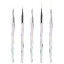 Escovas Nail Art Liner TEOYALL Fine Line 7/9/11/15/20 mm para gel