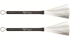 Escovas para tambor e percussão Vater VWTR com barra de tração resistente Escovas para tambor e percussão Vater VWTR com barra de tração resistente