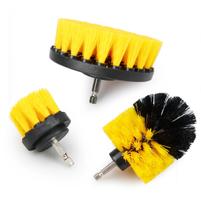 Escovas Rotativas Nylon 3 Peças para Limpeza Rápida de Pisos Azulejos e Carro