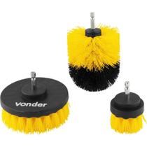 Escovas Rotativas para Paraf/Furad com 3 peças Vonder Escovas Rotativas para Paraf/Furad com 3 peças Vonder